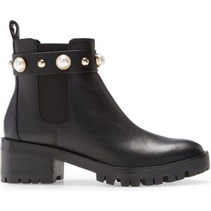 Karl Lagerfeld Pola Studded Chelsea Bootie